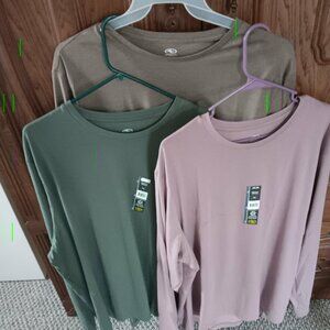 Men's long sleeve tee shirts set of 3 size 3X NWT